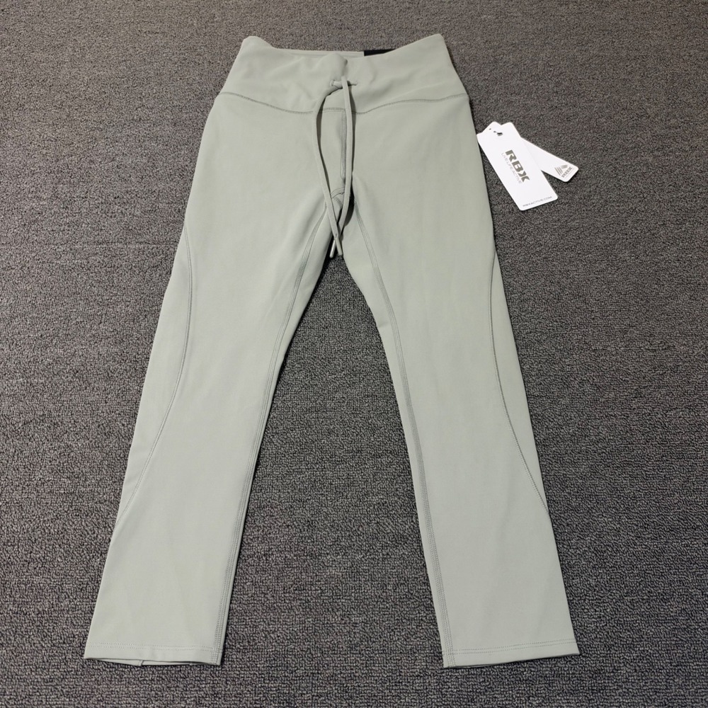 NWT RBX Active Soft Touch Leggings Sage Green High Waist Drawstring Size XS